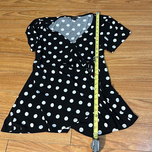 Torrid Polka Dot Wrap Top - Picture 5 of 8